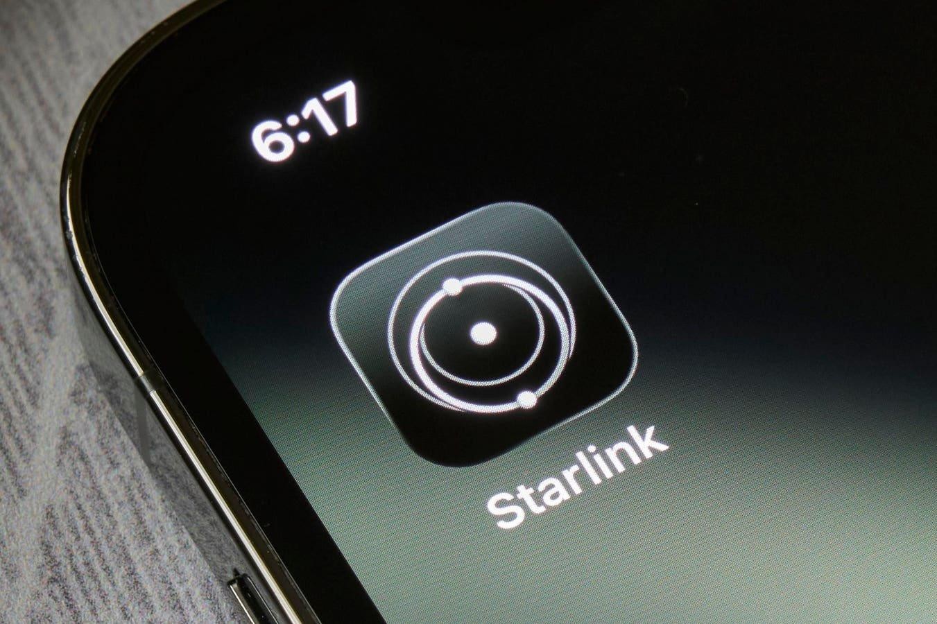 手機上的 Starlink 應用程式